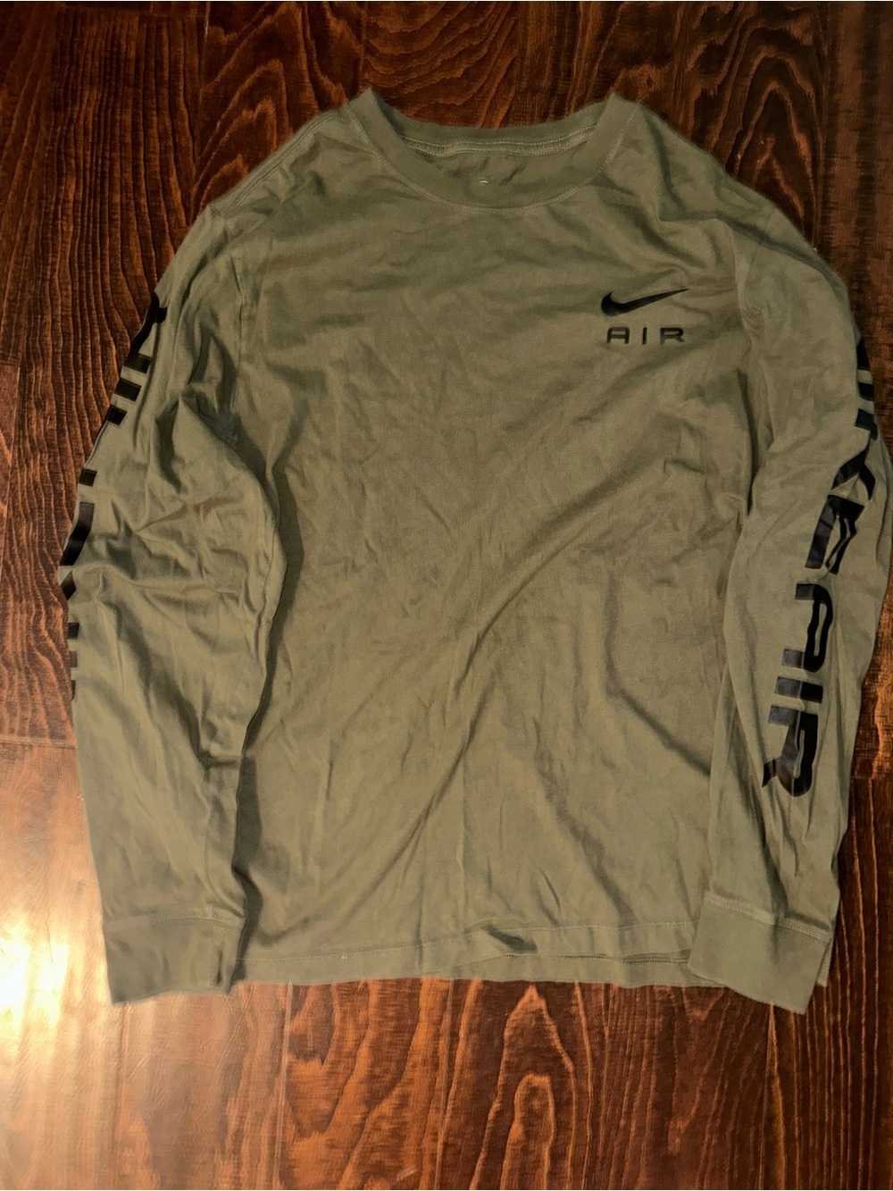Nike Air Sportswear "AIR" LS T-shirt Olive Green men’s size XL